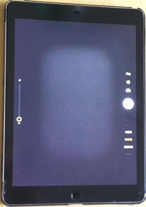 Hazy/cloudy rectangle all of a sudden appeared in the middle of my iPad ...