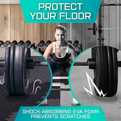 24" x 24" 9 PK EVA Foam Gym Floor Mats & Tiles | RitKeep Fitness ...