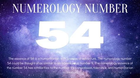Numerology: The meaning of number 54