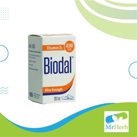 Biodal vitamin D3 tablets, concentration of 50,000, 20 tablets – Mr Herb