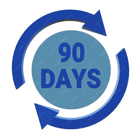 Premium PSD | 3d render 90 days guarantee with transparent background