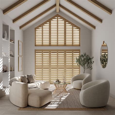 Hardwood Shutters For Large Apex Windows