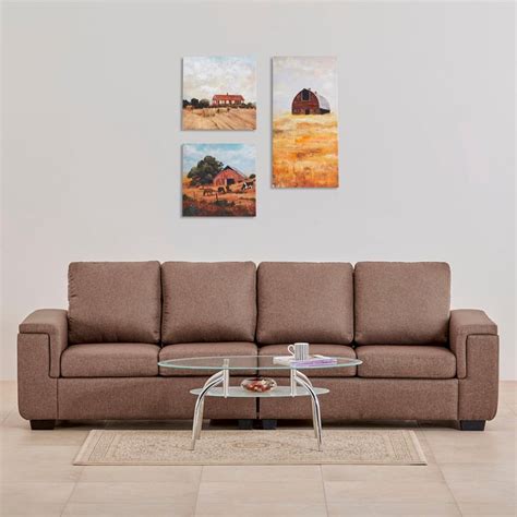 Buy Signature Arden Fabric 4-Seater Sectional Sofa - Brown from Home ...