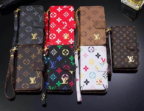 Louis Vuitton Wallet Folio Leather Case for iPhone 17 16 15 12 13 14 ...