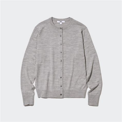 Uniqlo 100pct Extra Fine Merino Crew Neck Cardigan For Sale India ...
