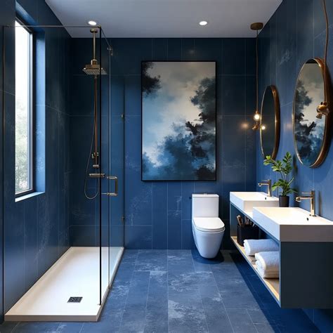 Blue Bathroom Decor Ideas - HomeDesignsAI