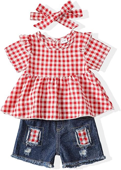 Toddler Girl Summer Clothes For 1 Year Old Girl Outfits Gift Ruffle ...