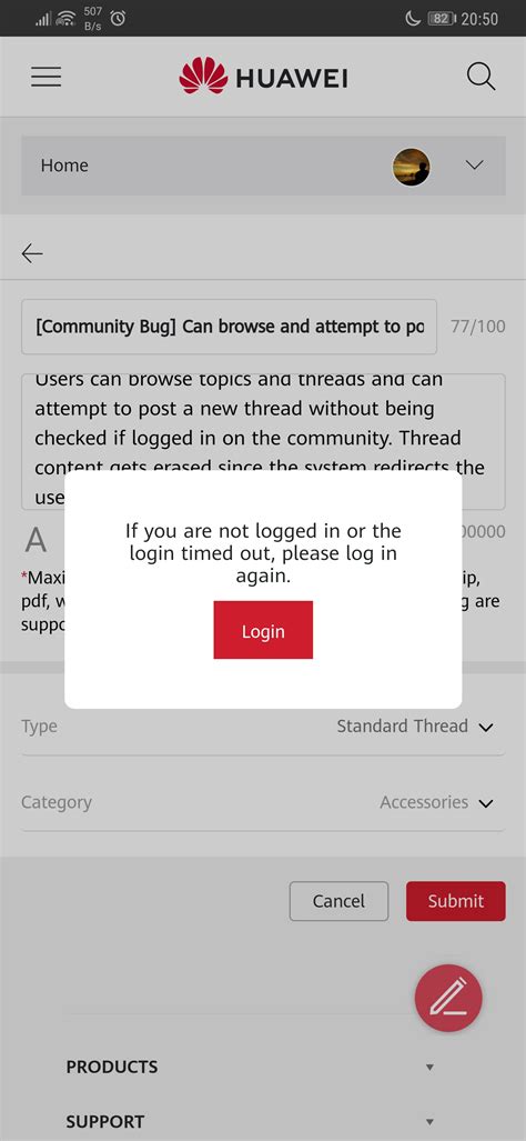 [Community Suggestion] User login check before posting thread - HUAWEI ...