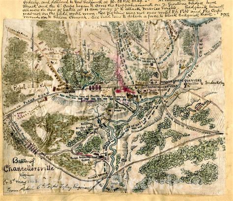 Chancellorsville Battle Map