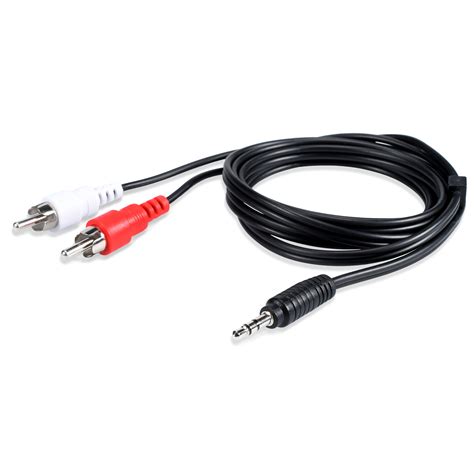 Onn 3.5 Mm Aux To Rca Stereo Cable, Audio Y Adapter Cable, 4 Feet ...