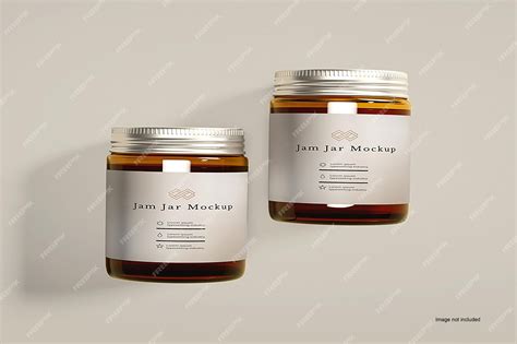 Premium PSD | Jam jar mockup