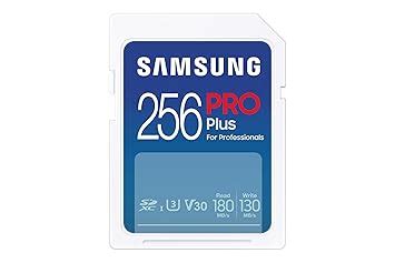 SAMSUNG PRO Plus Full Size 256GB SDXC Memory Card, Up to 180 MB/s, Full ...