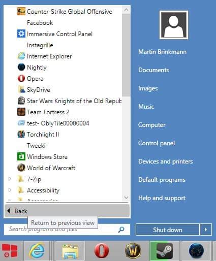 Image result for Windows 8 Start Menu Ubuntu
