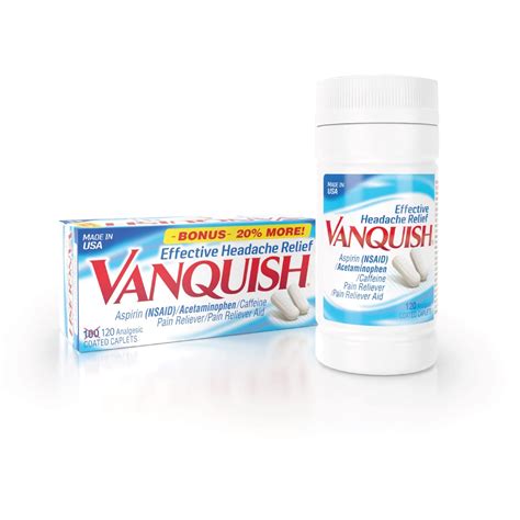 Buy Vanquish Pain Reliever, Effective Headache with with , Aspirin ...