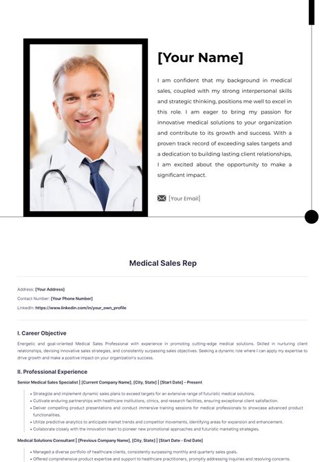 Free Medical Resume Templates to Edit Online and Download