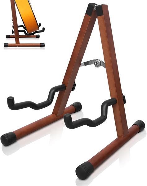 Snapklik.com : STRICH Acoustic Guitar Stand, A-Frame HardWood Floor ...