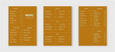Simple Food Menu Design 的图像结果