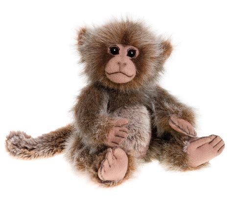 Pimky Monkey Stuffed Animal by Charlie Bears - TheHolidayBarn.com