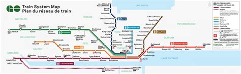 Go train map - Toronto go train map (Canada)