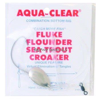 Aqua Clear FW-44PS Combination Bottom Rig Spinner, Silver and Clear ...