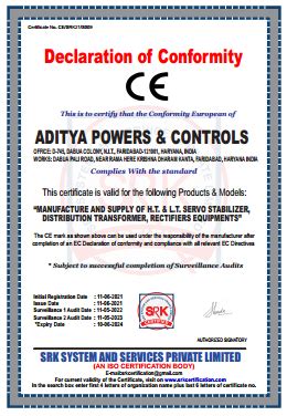 Certificates | Aditya Powers & Controls