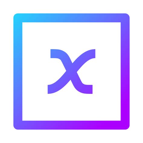 Letter x Generic gradient outline icon | Freepik