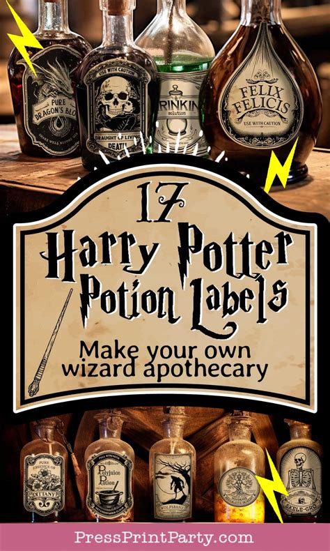 17 Must-See Harry Potter Potion Label Ideas Just like in Hogwarts
