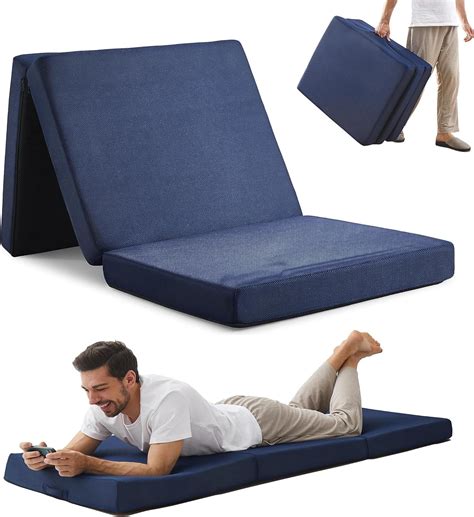Sleeping Mats for Adults,Memory Foam Folding Pad,Trifold Mattress ...