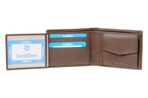 MENS LEATHER WALLET 42140 (BROWN) – SREELEATHERS