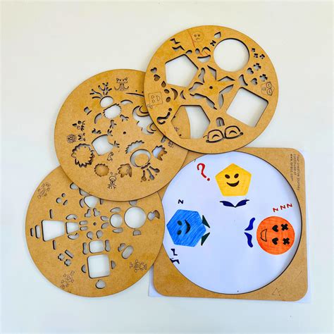 Rotary Draw Stencil Art Kit – Fun Stencil Designs for Kids – Ansoz