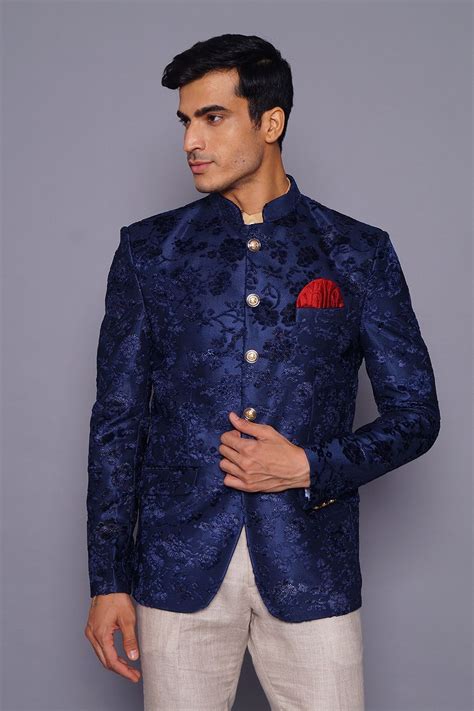Wintage Men's Embroidered Velvet Party/Festive Indian Jodhpuri Grandad ...