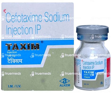 Taxim 125 Mg Injection 2 Ml - Uses, Side Effects, Dosage, Price | Truemeds