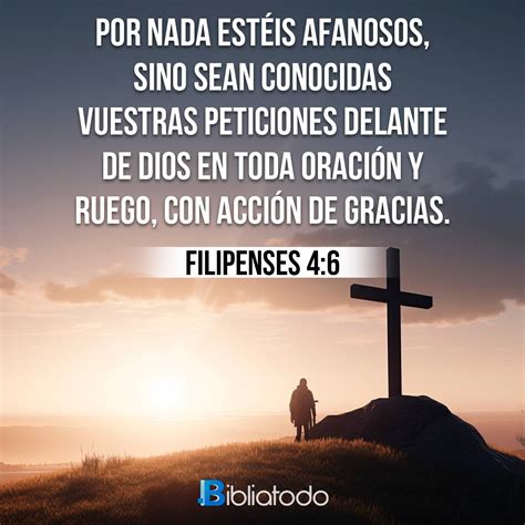 Filipenses 4:6 TCB - No estén ansiosos por nada, sino más bien den a ...