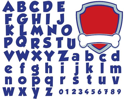 Paw Font Patrol Font Paw Svg Patrol Svg Patrol Font Svg - Etsy Australia