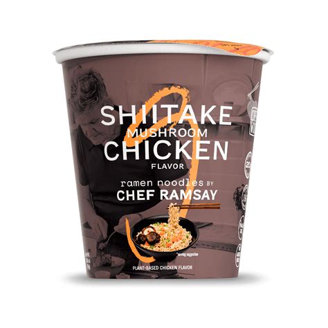 (3 pack) Shiitake Mushroom Chicken Ramen Noodles by Chef Ramsay, Chef ...