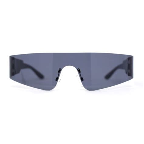 Retro 80s Futurist Robotic Narrow Shield Wrap Around | Ubuy India