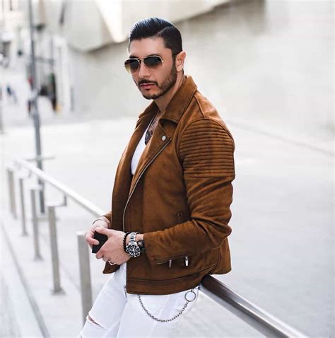74 Awesome Leather Jacket Style Ideas for Men