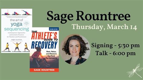 Sage Rountree presents THE ATHLETES GUIDE TO RECOVERY and THE ART OF ...