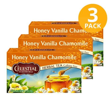Celestial Seasonings, Honey Vanilla Chamomile Herbal Tea, 60 Sobres de ...