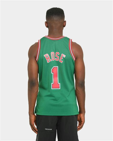 Mitchell & Ness Chicago Bulls Derrick Rose '08-'09 #1 Swingman Jersey ...