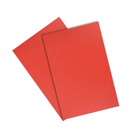 Buy uxcell Corrugated Plastic Sheets,3mm Red Blank Yard Lawn Signs,8 ...
