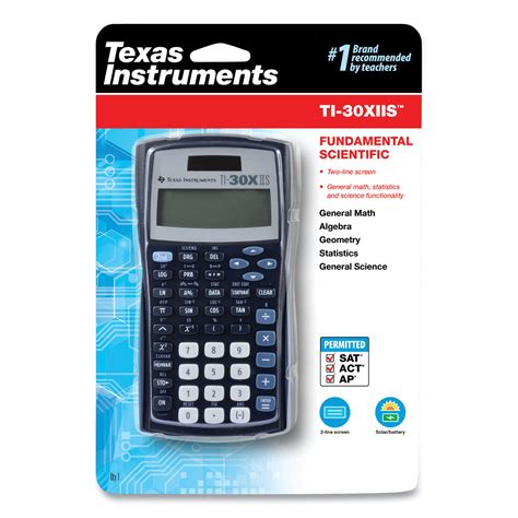 TI- 30X IIS Scientific Calculator, 10- Digit LCD, Black - Calculators ...
