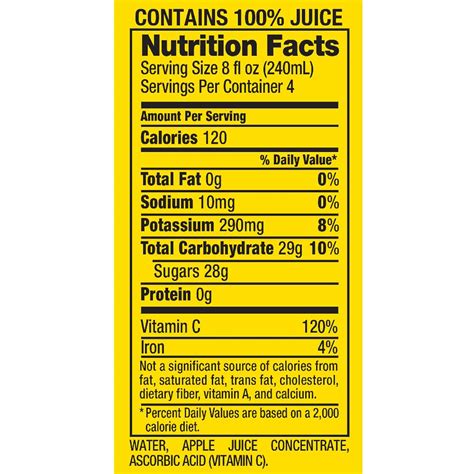 Mott S Apple Juice Nutrition Facts – Besto Blog