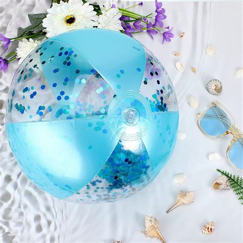 Buy Inflatable Beach Balls Blue Swimming Pool Party Ball Summer Beach ...