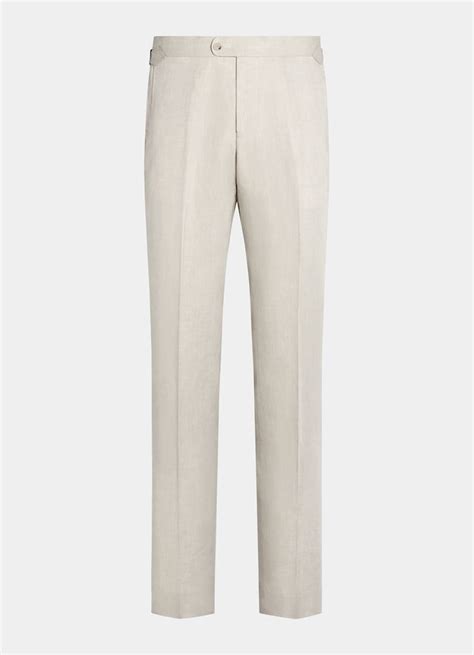 Abito Havana color sabbia tailored fit in Lino e cotone | SUITSUPPLY