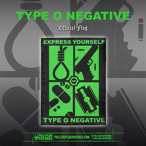 Type O Negative - Express Yourself - Flag – Pull The Plug Patches
