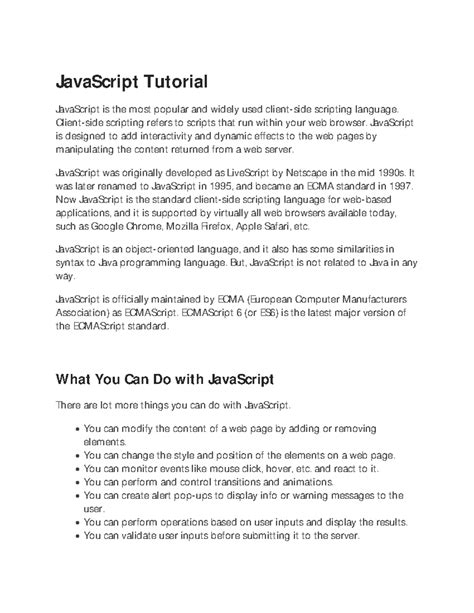 JavaScript Basics Tutorial 的图像结果