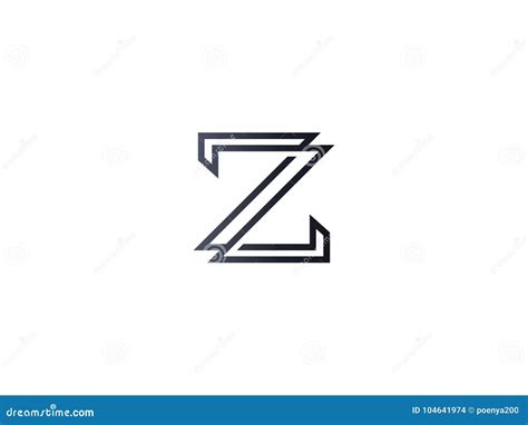 首写字母Z商标模板 公司的字母表标志 向量例证. 插画 包括有 线路, 商业, 抽象, 身分, 略写法 - 104641974