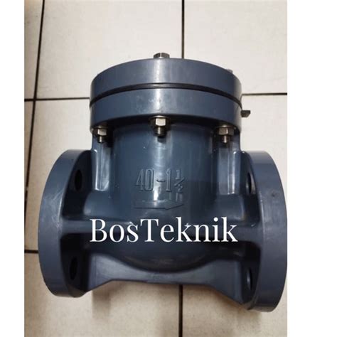 Jual Swing Check Valve PVC 1 1/2" inch ASAHI FLANGE JIS 10K JEPANG ...