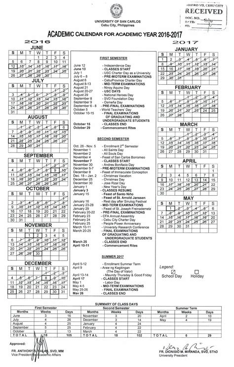 Academic Calendar Columbia